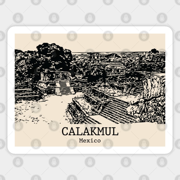 Calakmul - Mexico Magnet by Lakeric